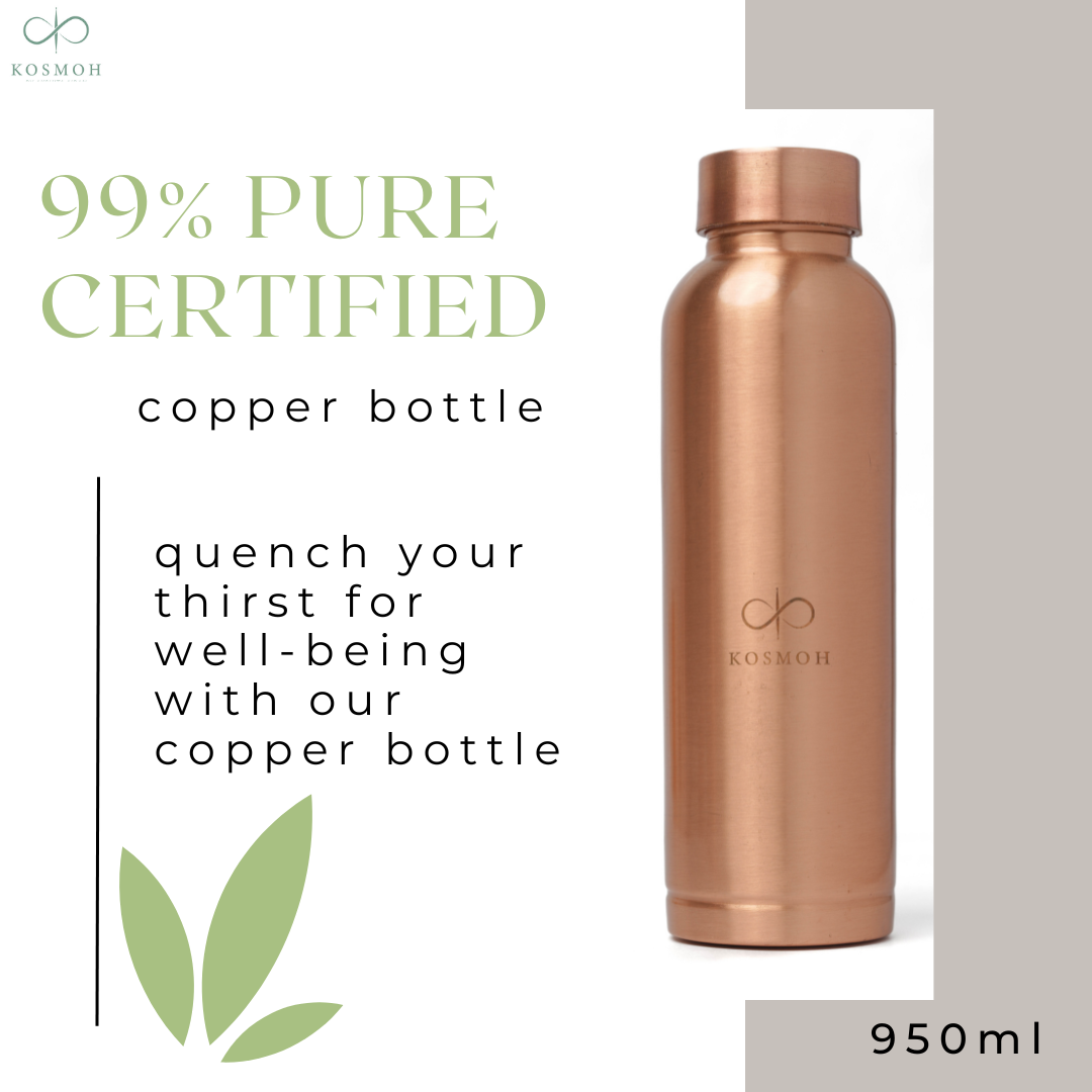 Copper Water Bottle (99% pure certified)