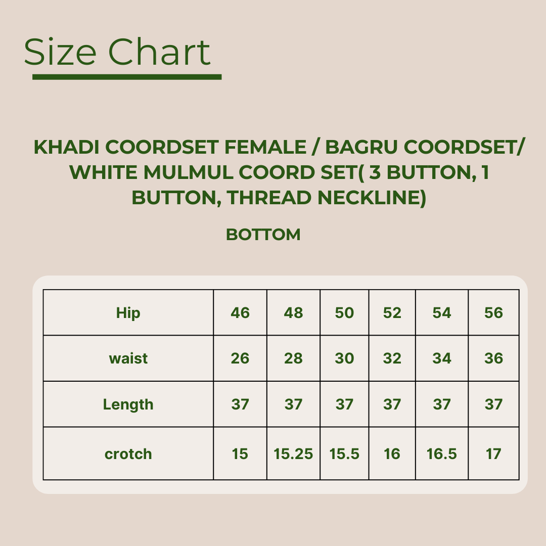Kosmoh 100% Organic Mulmul Cotton Coord Set Unisex-Serene white (3 button placket neck design) ( Set of top & pants )
