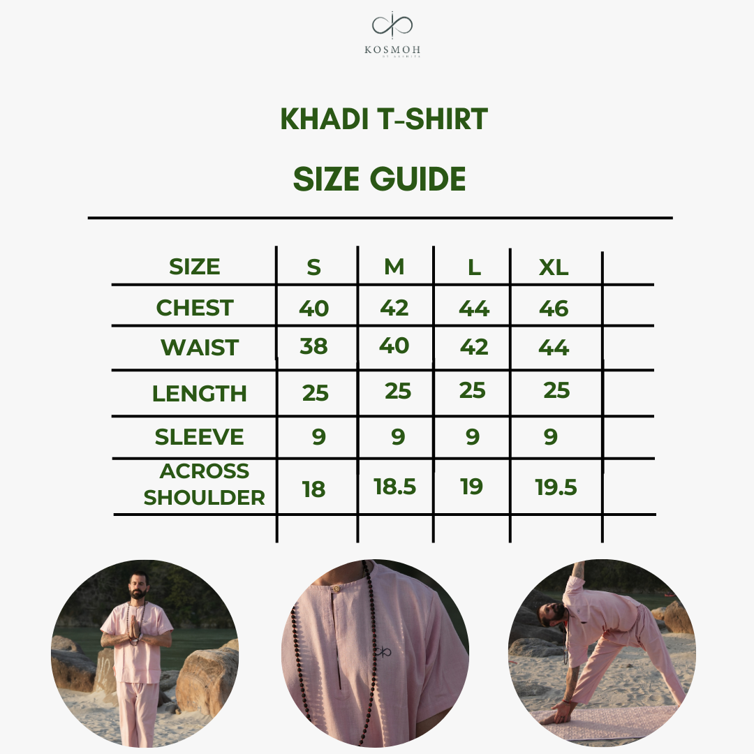 Kosmoh 100% Organic KHADI Yoga Shorts & Top Set ( Unisex )- Dreamy Pink