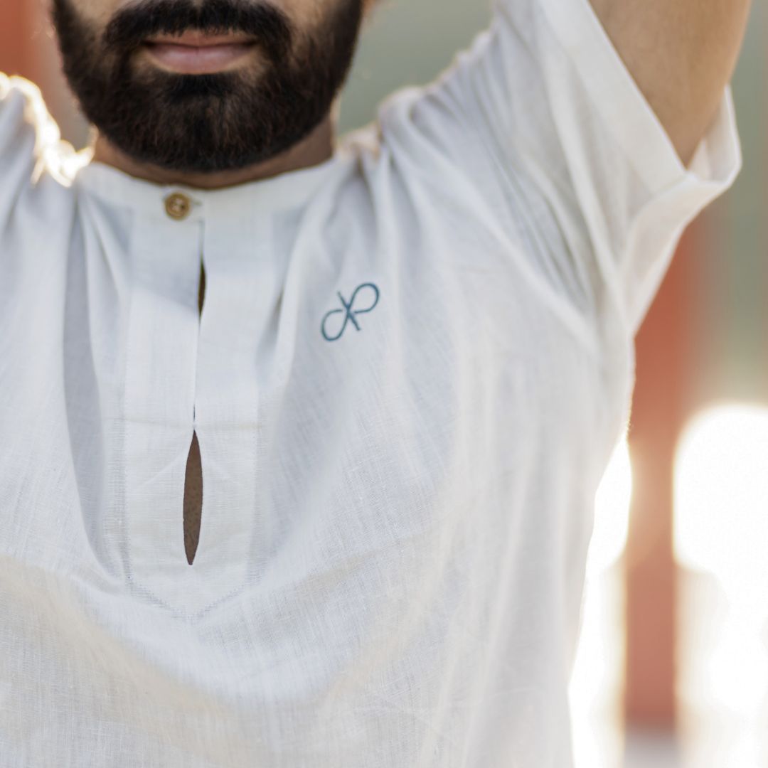 100% Organic Handloom Khadi Yoga Top (Set of 1) - Male
