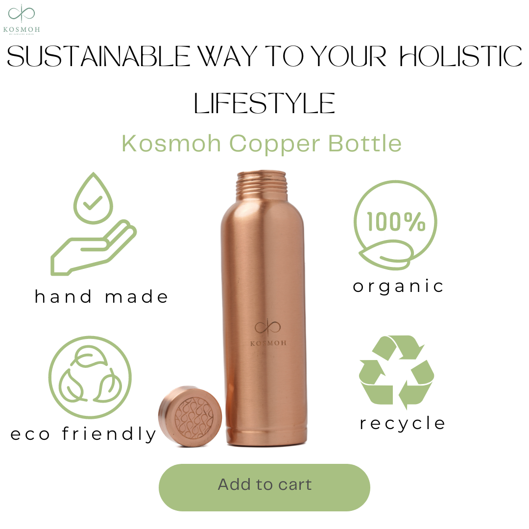 Copper Water Bottle (99% pure certified)