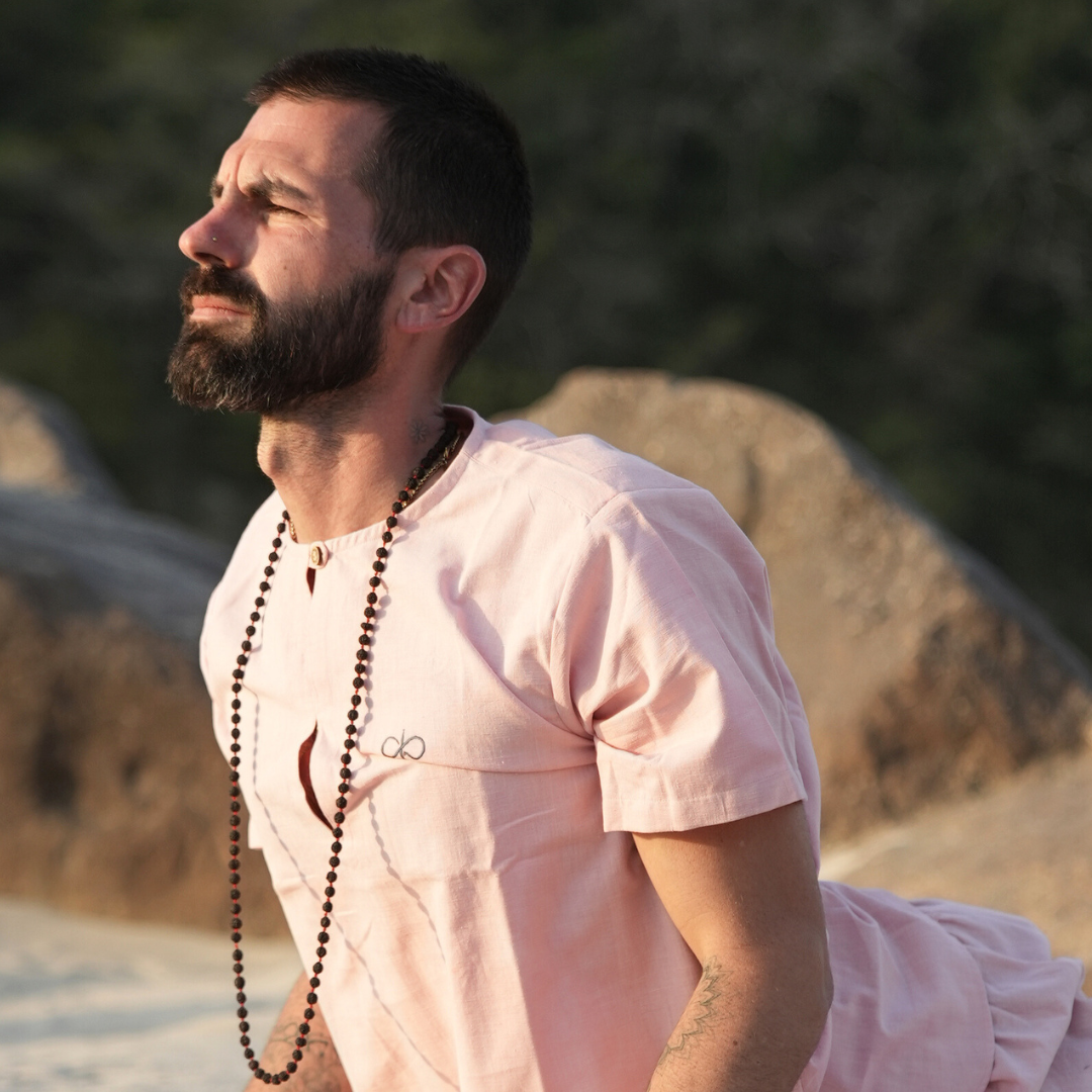 100% Organic Handloom Khadi Yoga Top (Set of 1) - Male