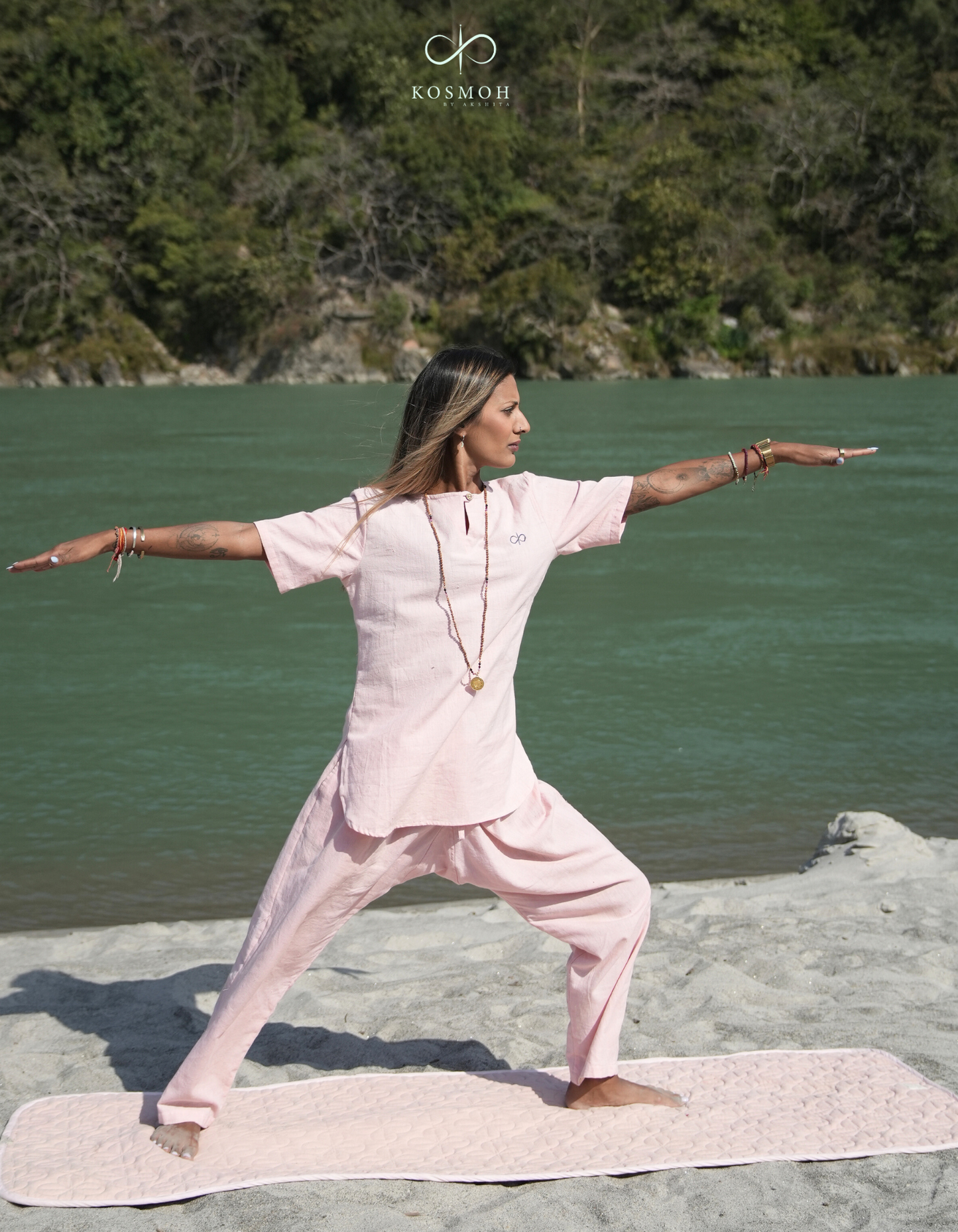 Kosmoh 100% Organic KHADI Yoga Pants - Woman