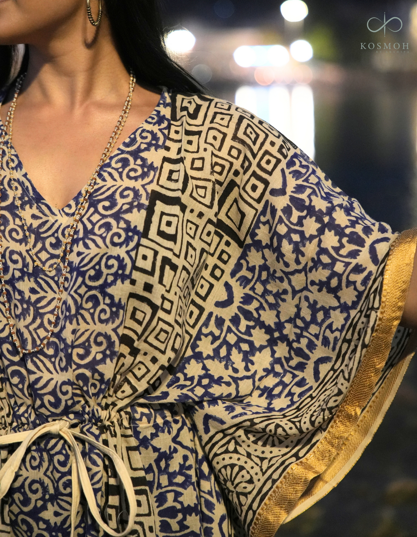 100 % Organic Cotton Kaftans - Hand Block Printing