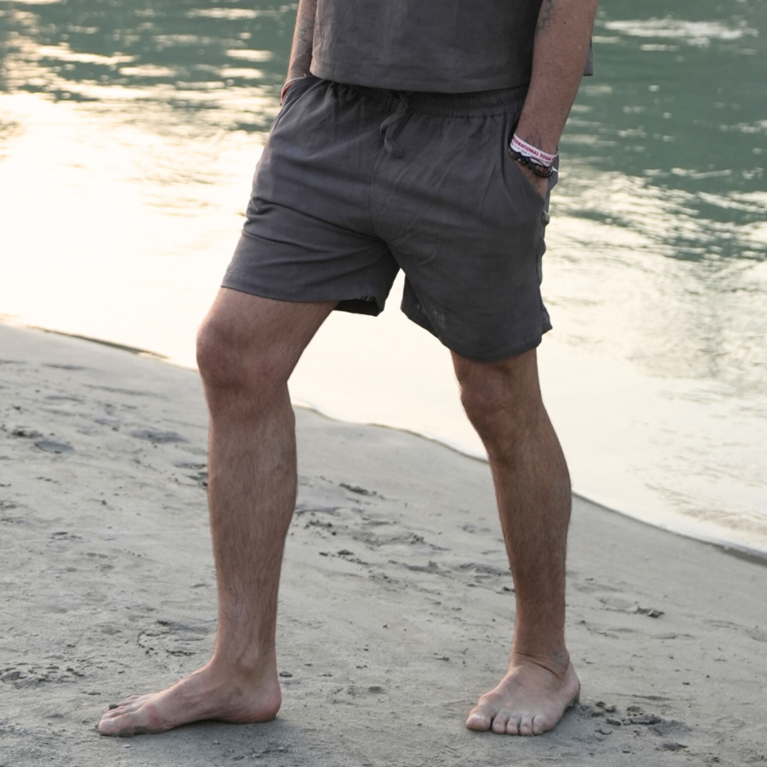 Kosmoh 100% Organic KHADI yoga shorts (unisex)