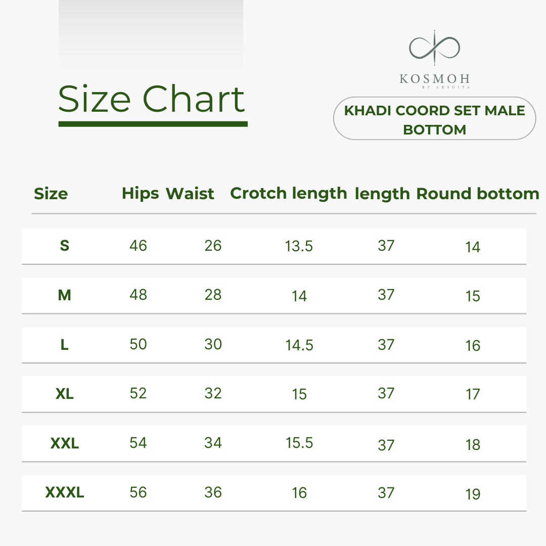 Kosmoh 100% Organic KHADI Yoga Pants - Man