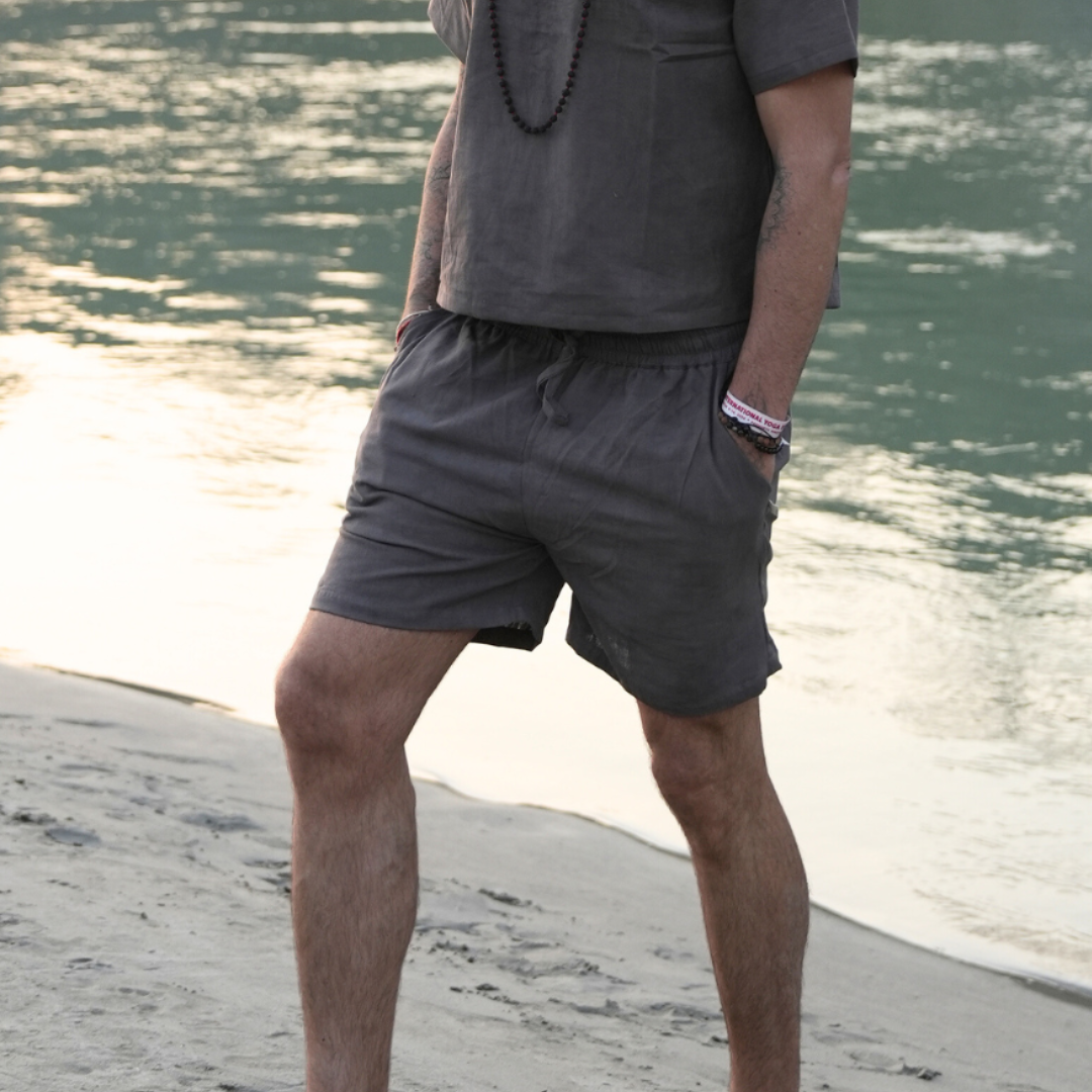 Kosmoh 100% Organic KHADI yoga shorts (unisex)