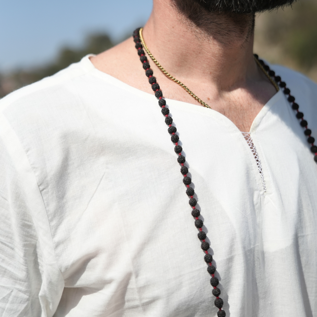 Kosmoh Serene White Coord set- pure cotton meditation & yoga wear, Unisex