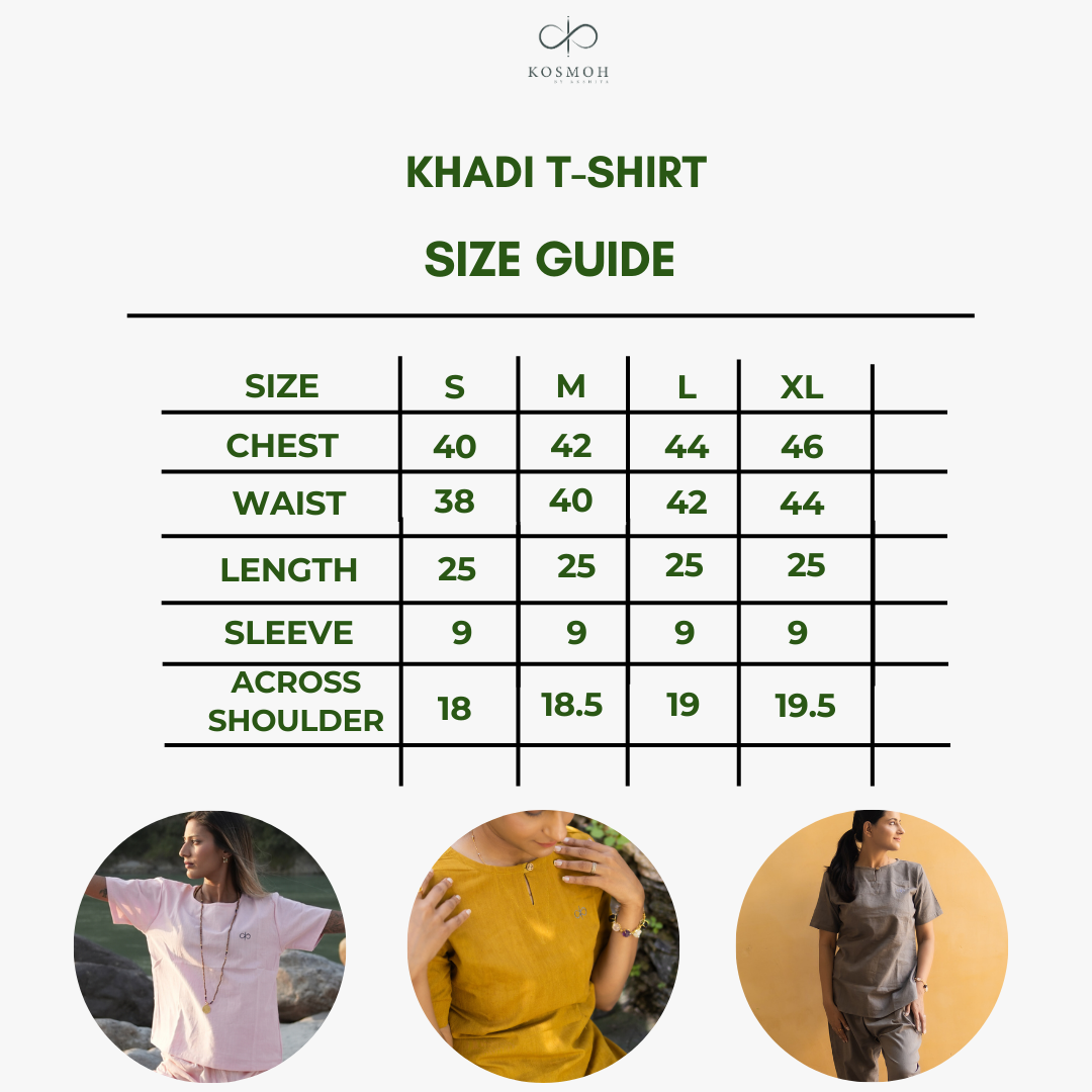 100% Organic Handloom Khadi Yoga Top (Set of 1) - Female