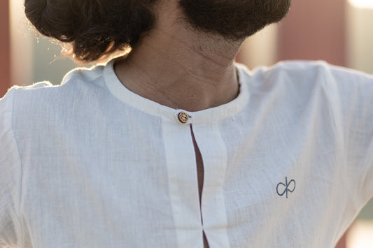 100% Organic Handloom Khadi Yoga Top (Set of 1) - Male