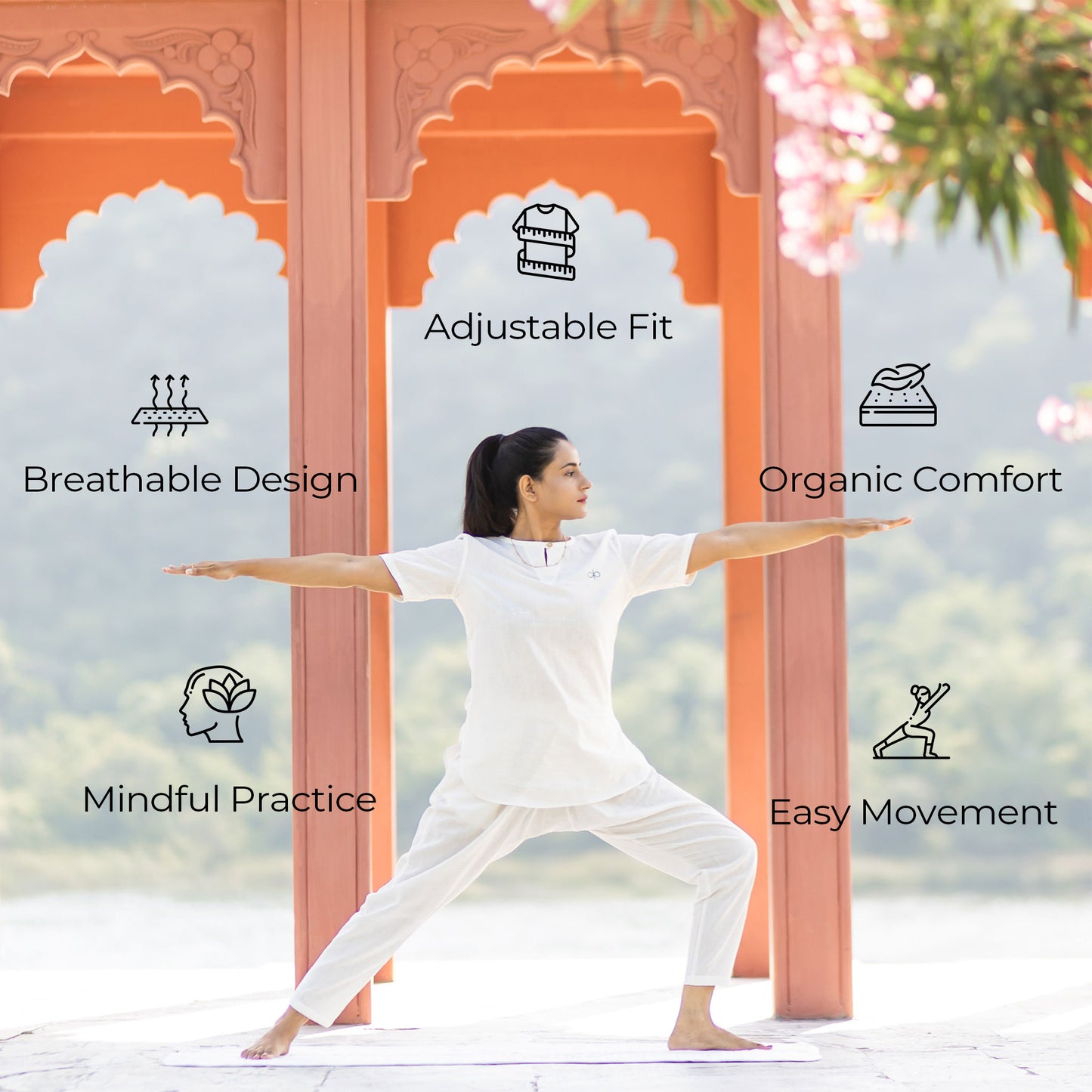 Organic Yoga Wear Female Top ( Set of 3 )
