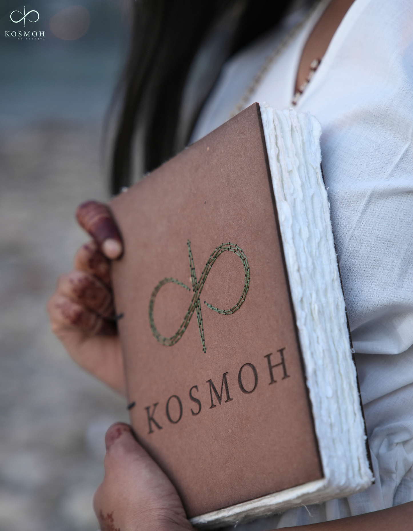 KOSMOH Organic Handmade 100% Recycled Paper Journal