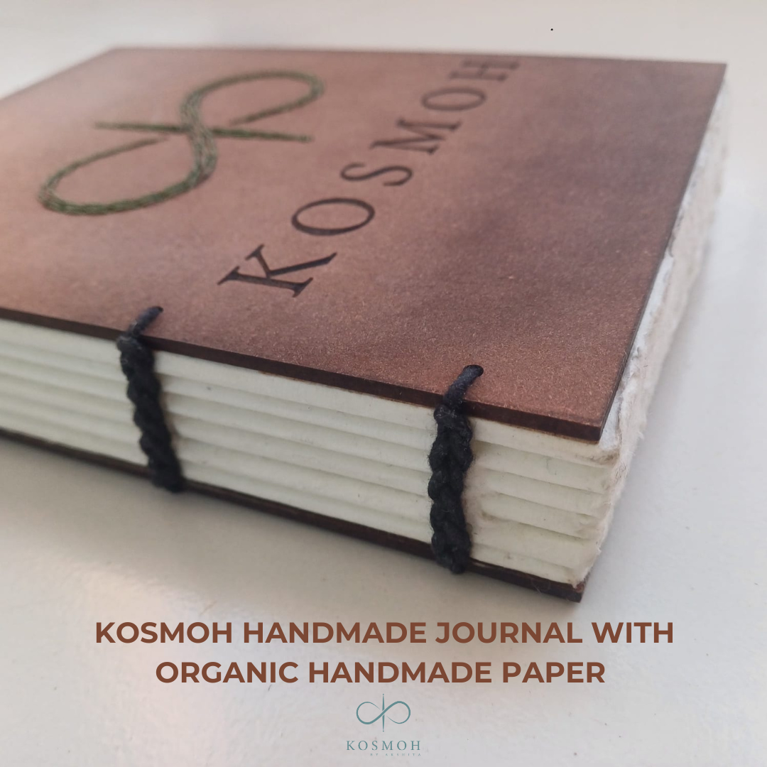 KOSMOH Organic Handmade 100% Recycled Paper Journal